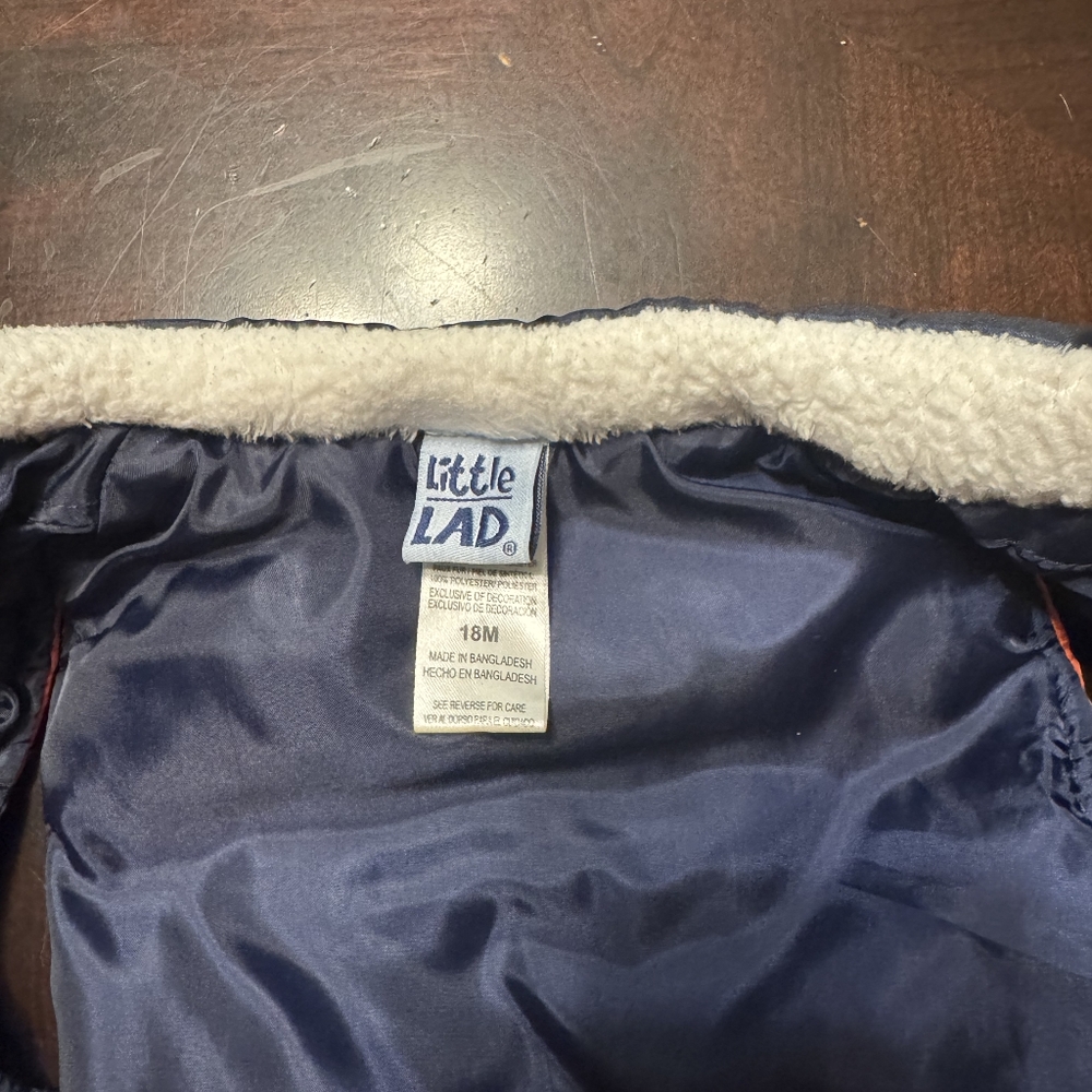Little lad Boy Zip Front Vest - Picture 3 of 3